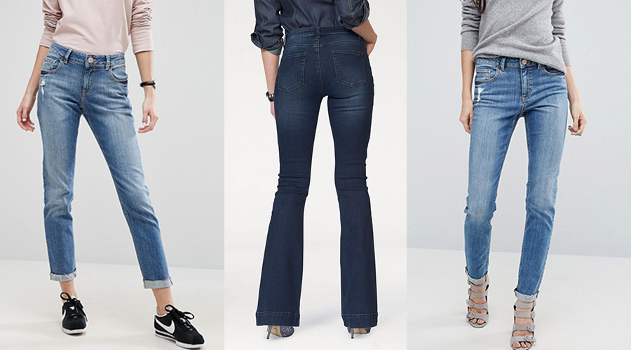 модели джинсов с подворотами