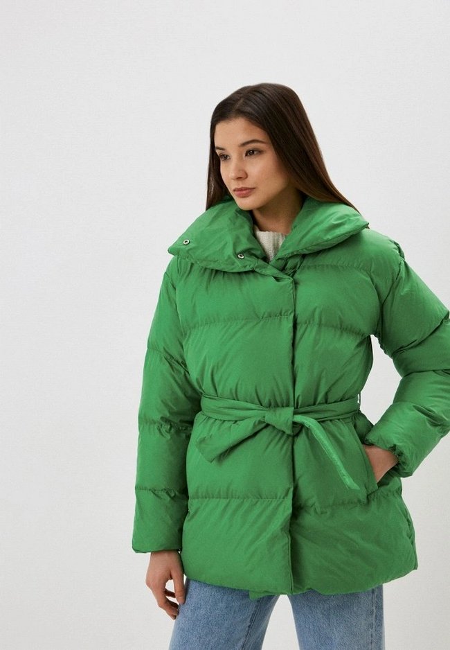 Куртка утепленная Nale. Цвет: зеленый. Сезон: Осень-зима