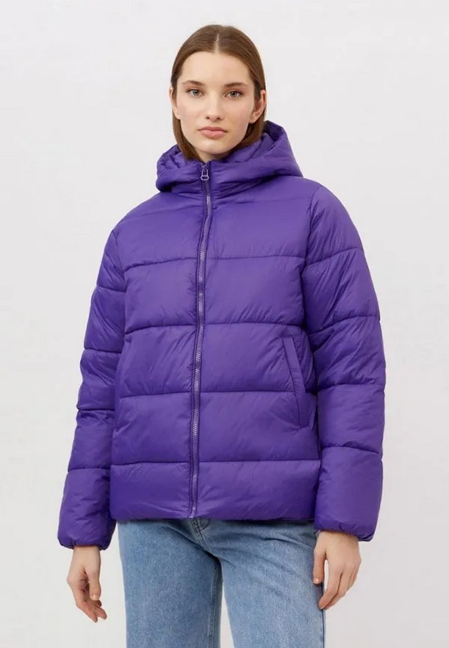 Куртка утепленная Modis. Цвет: фиолетовый. Сезон: Осень-зима