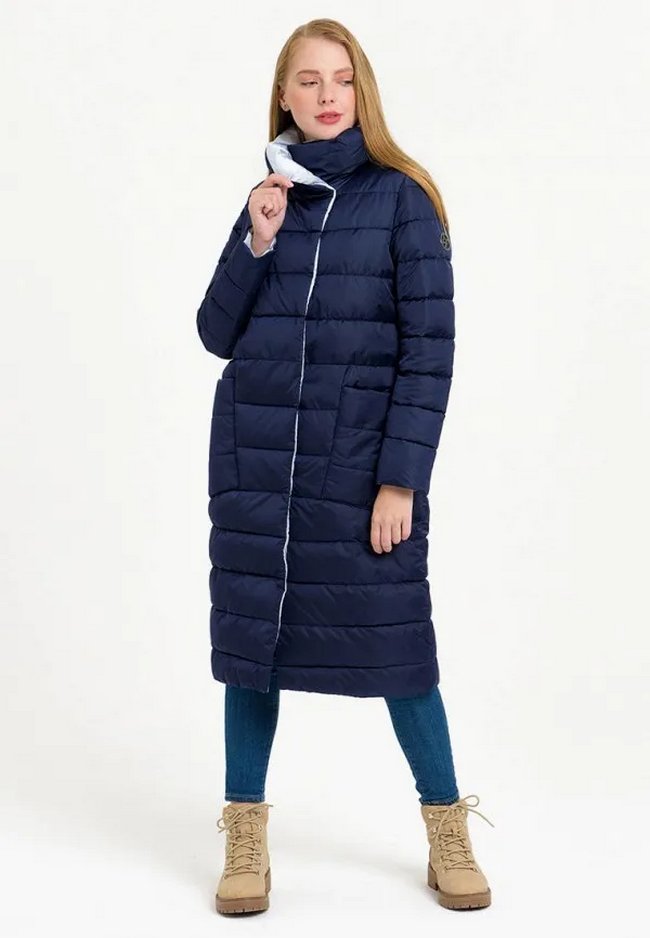 Куртка утепленная Lab Fashion. Цвет: синий. Сезон: Осень-зима