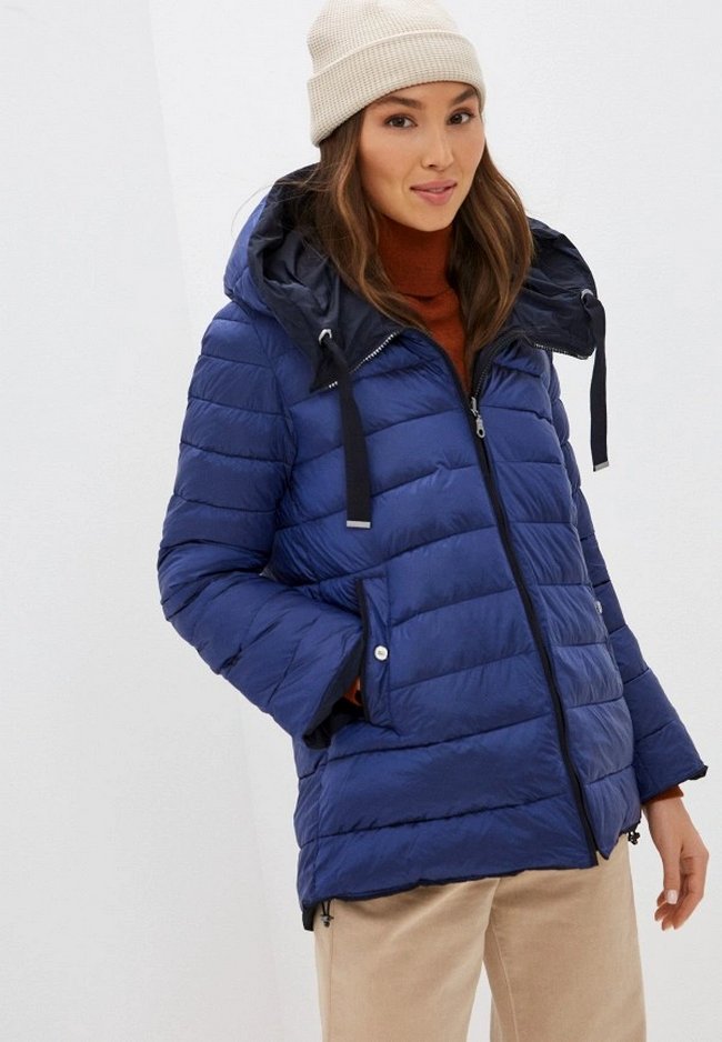 Куртка утепленная Dixi-Coat. Цвет: синий, фиолетовый. Сезон: Осень-зима