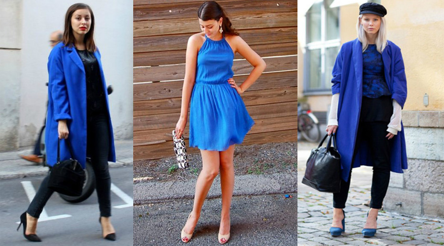 одежда синего цвета
